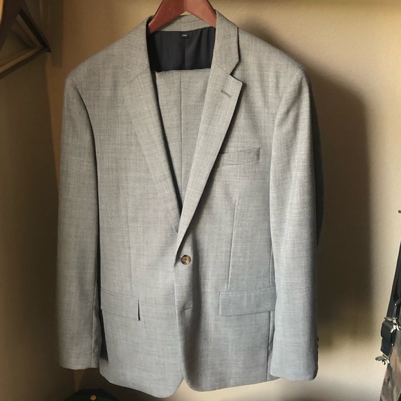 J Crew Factory Light Grey Thompson Suit 